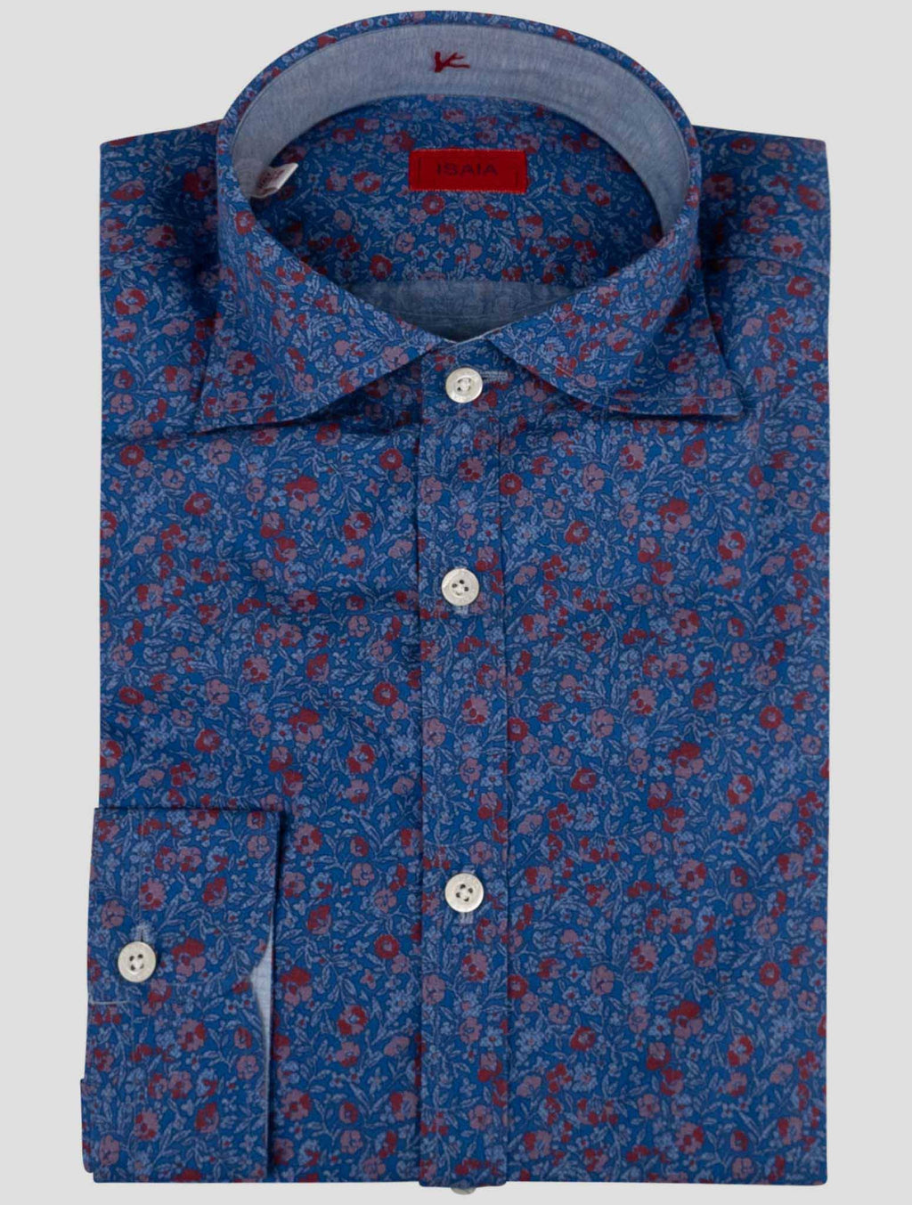 Isaia Isaia Blue Cotton Shirt Blue 000