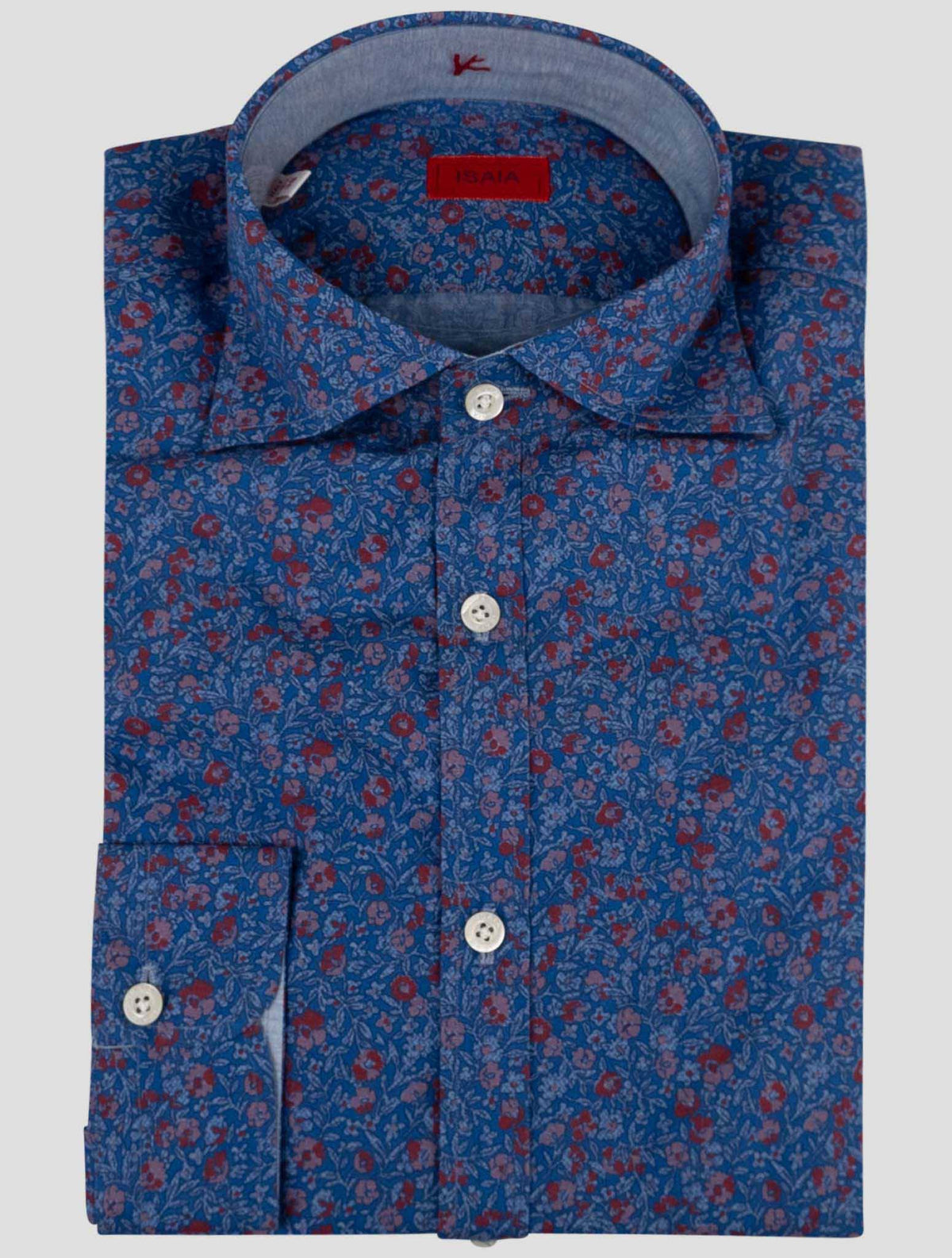 Isaia Isaia Blue Cotton Shirt Blue 000