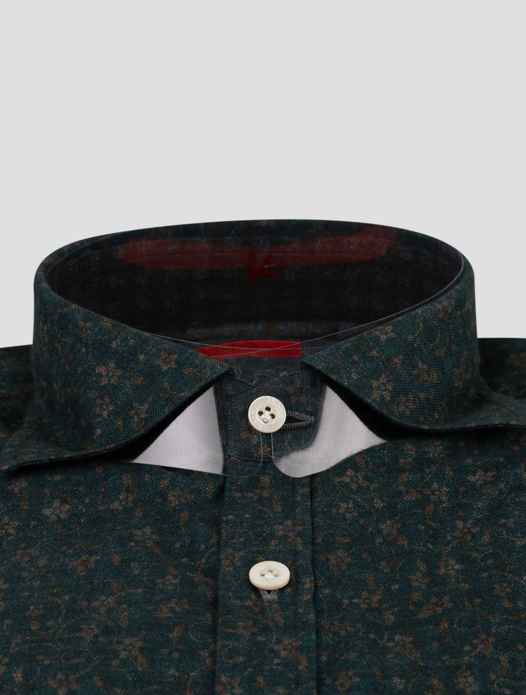 Isaia Isaia Green Cotton Shirt Green 001