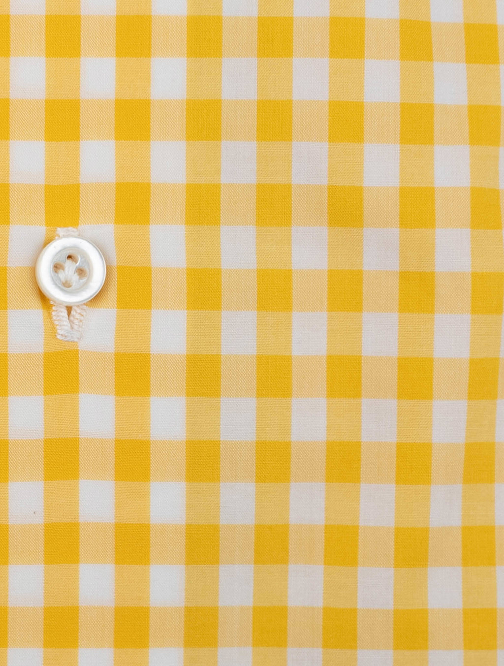 Isaia Isaia Yellow White Cotton Shirt Yellow / White