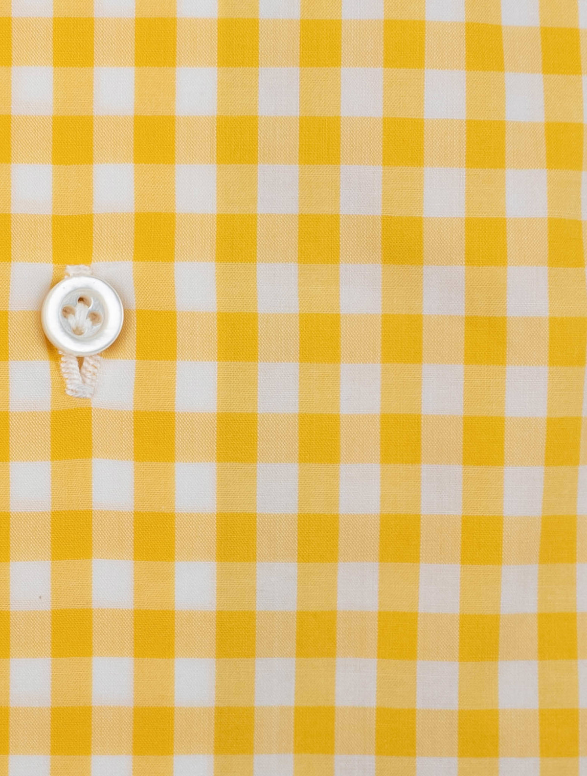 Isaia Isaia Yellow White Cotton Shirt Yellow / White
