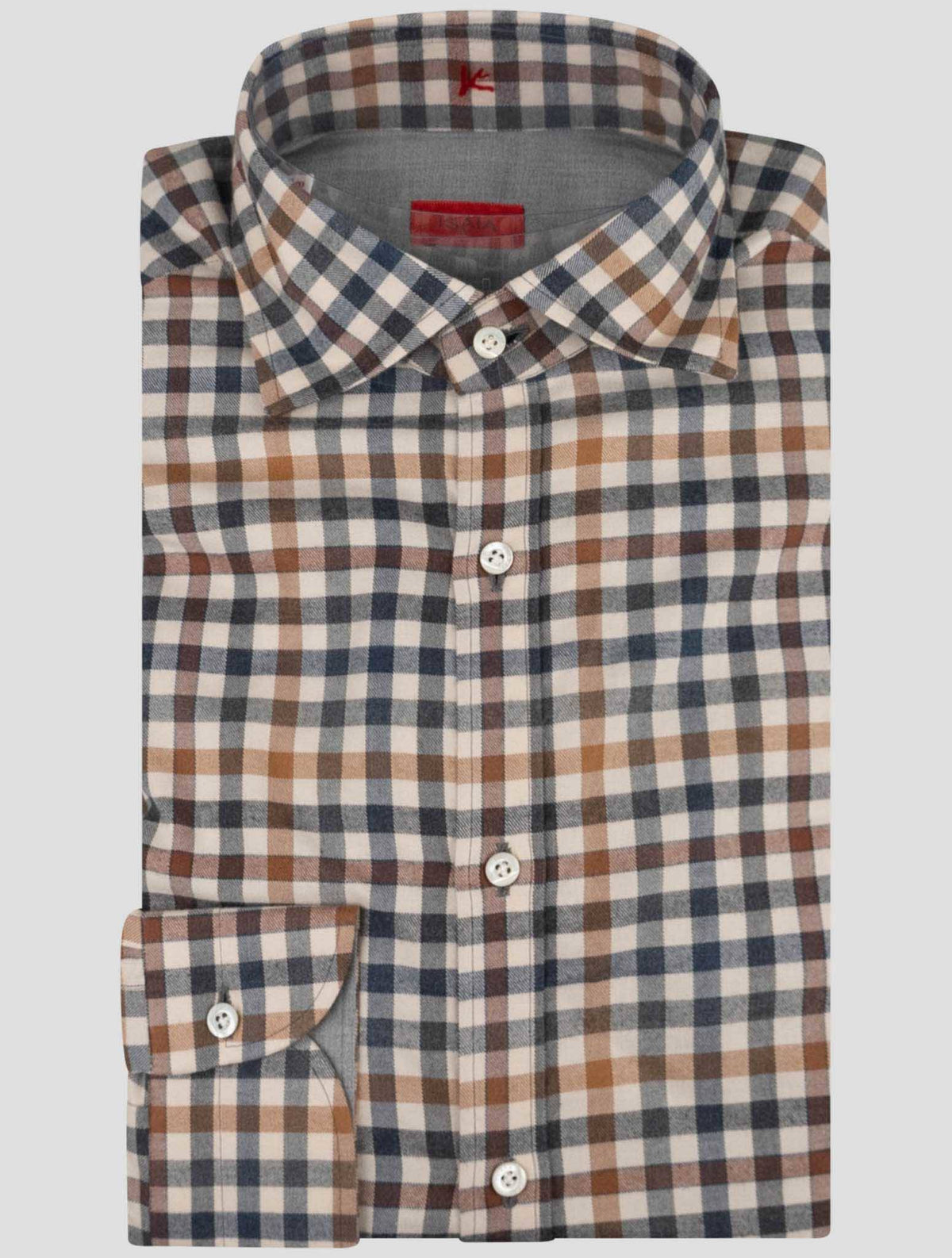 Isaia Multicolor Cotton Shirt