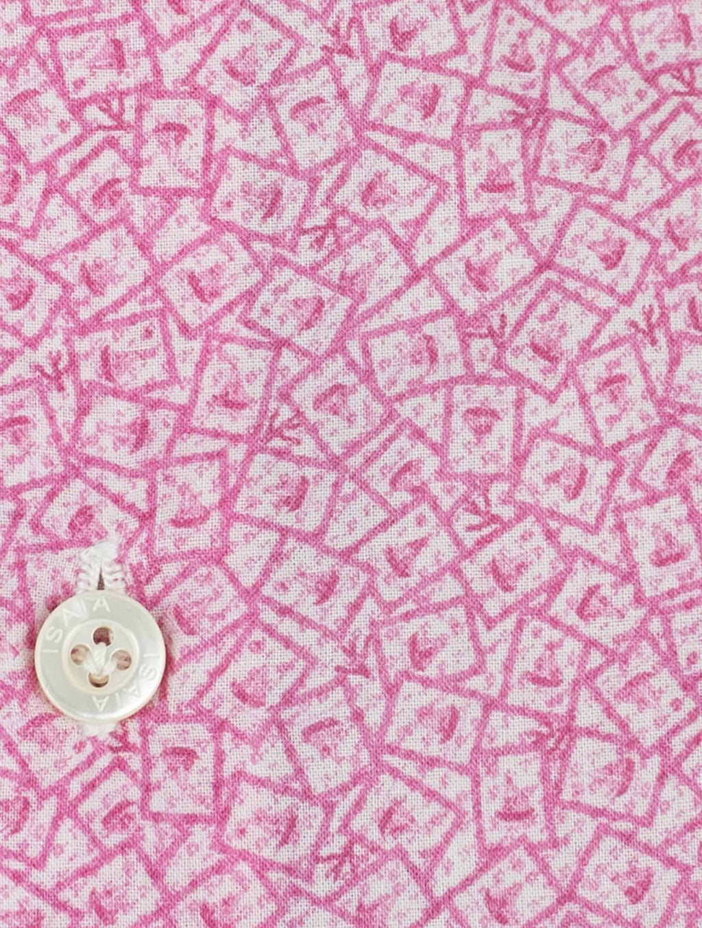 Isaia Pink Cotton Shirt