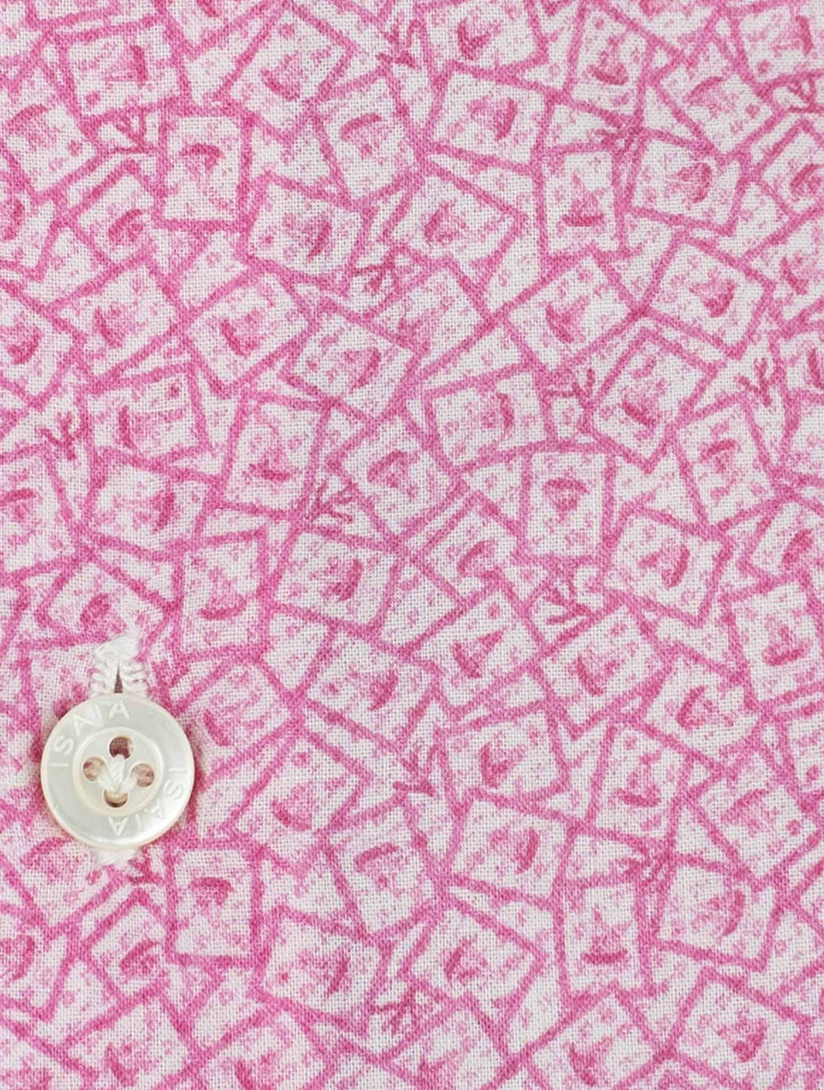 Isaia Pink Cotton Shirt