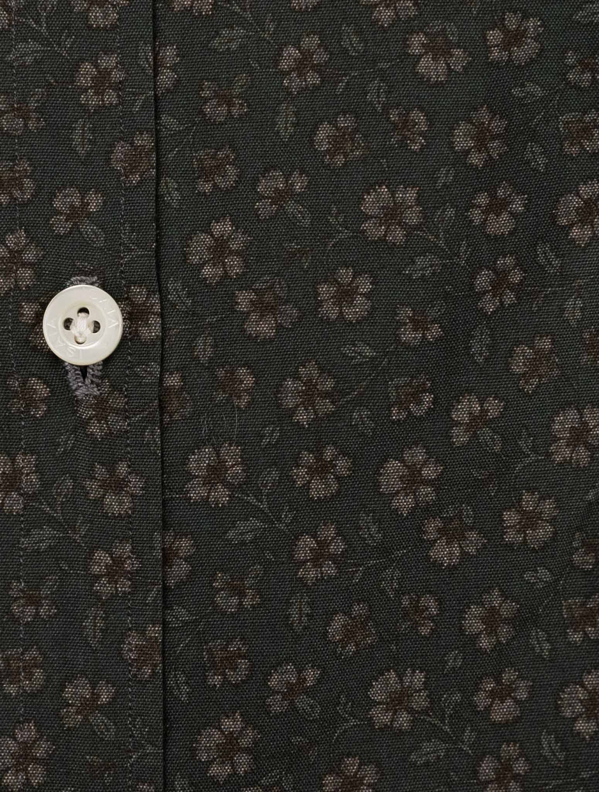 Isaia Green Cotton Shirt