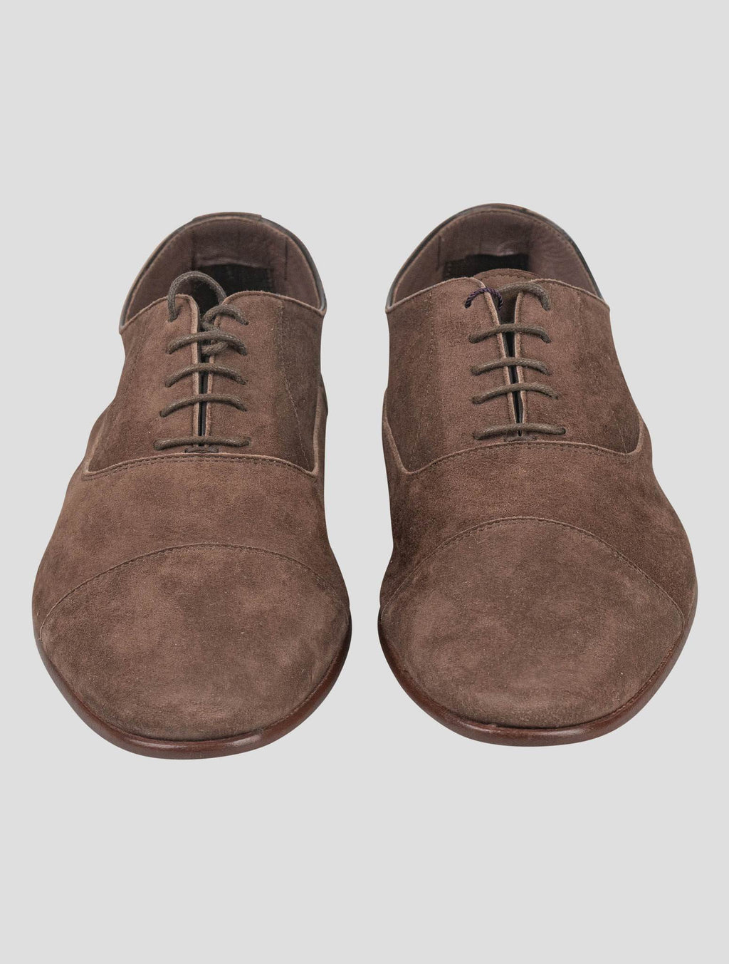 Isaia Isaia Brown Leather Suede Dress Shoes Brown 001