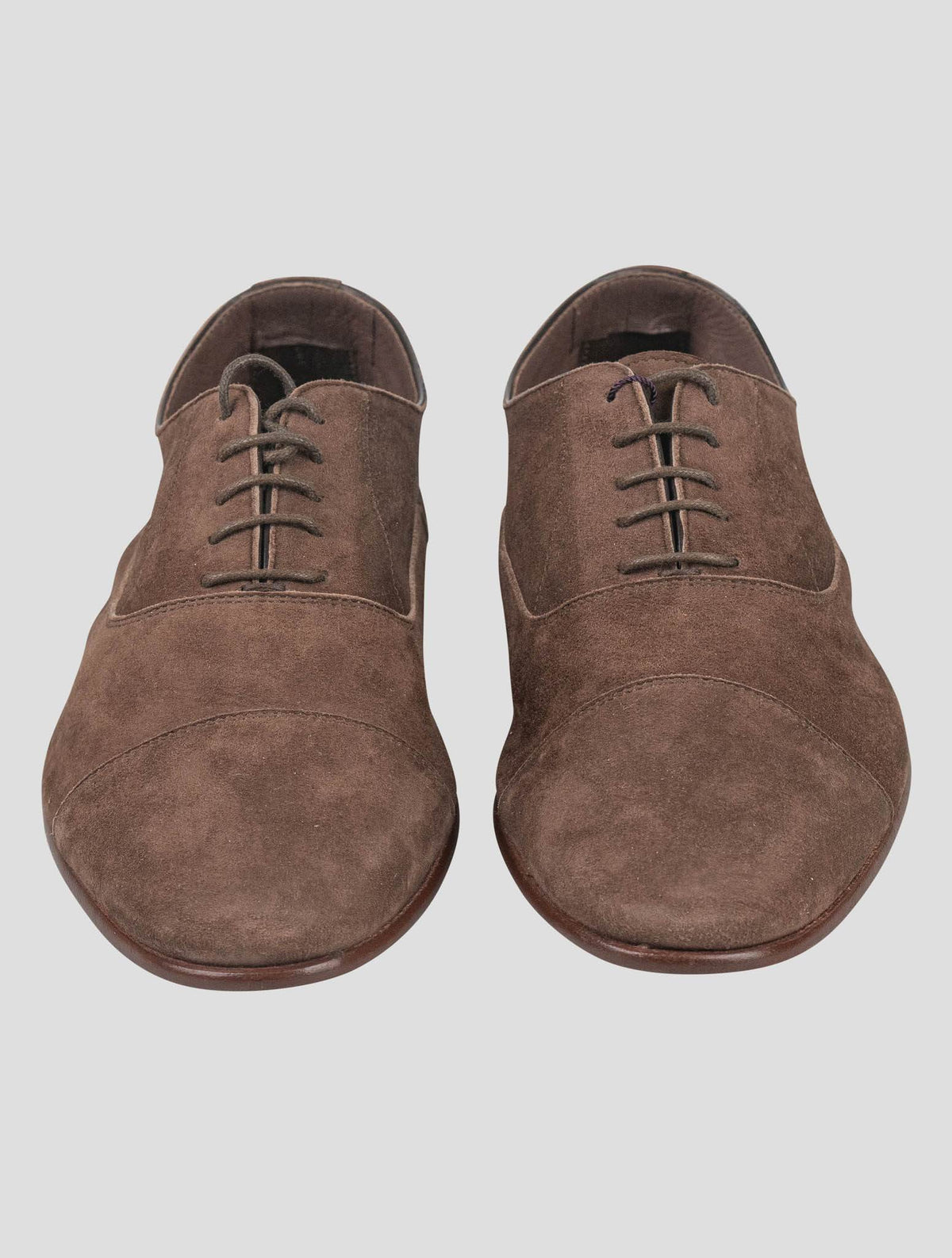 Isaia Isaia Brown Leather Suede Dress Shoes Brown 001