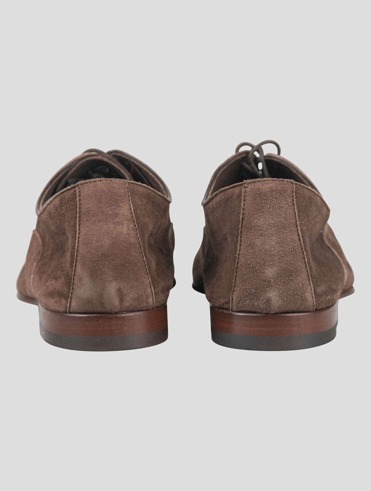 Isaia Brown Leather Suede Dress Shoes