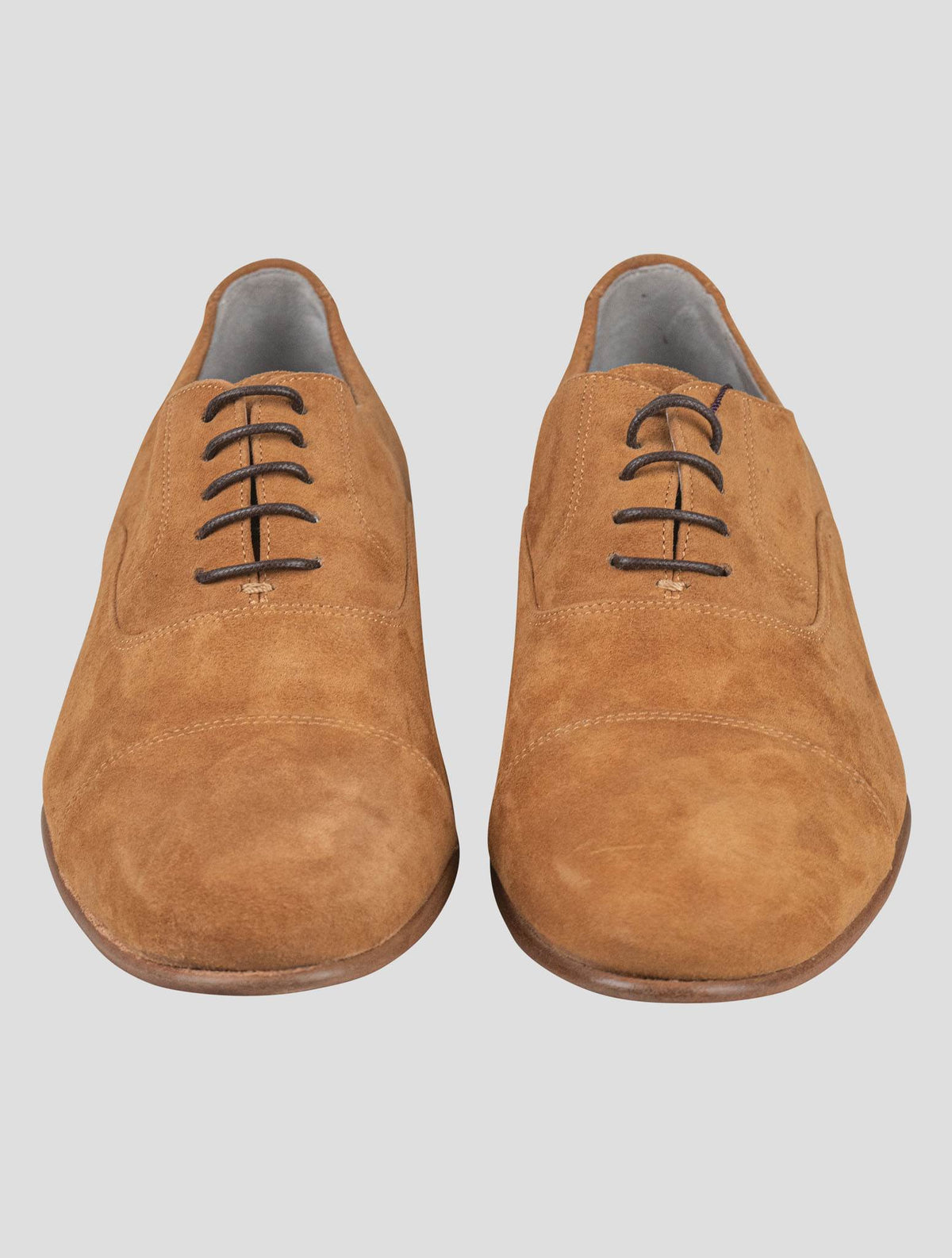 Isaia Isaia Beige Leather Suede Dress Shoes Beige 001