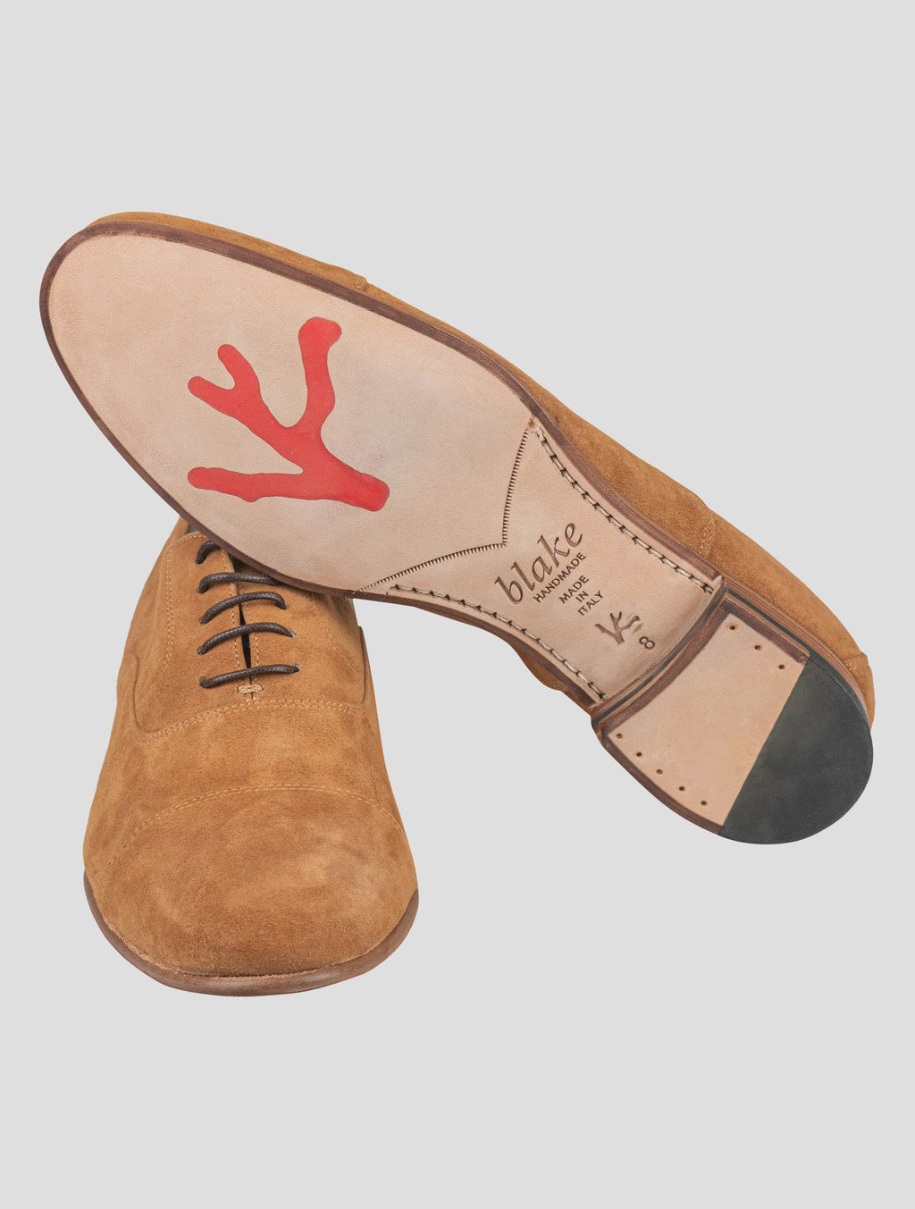 Isaia Beige Leather Suede Dress Shoes