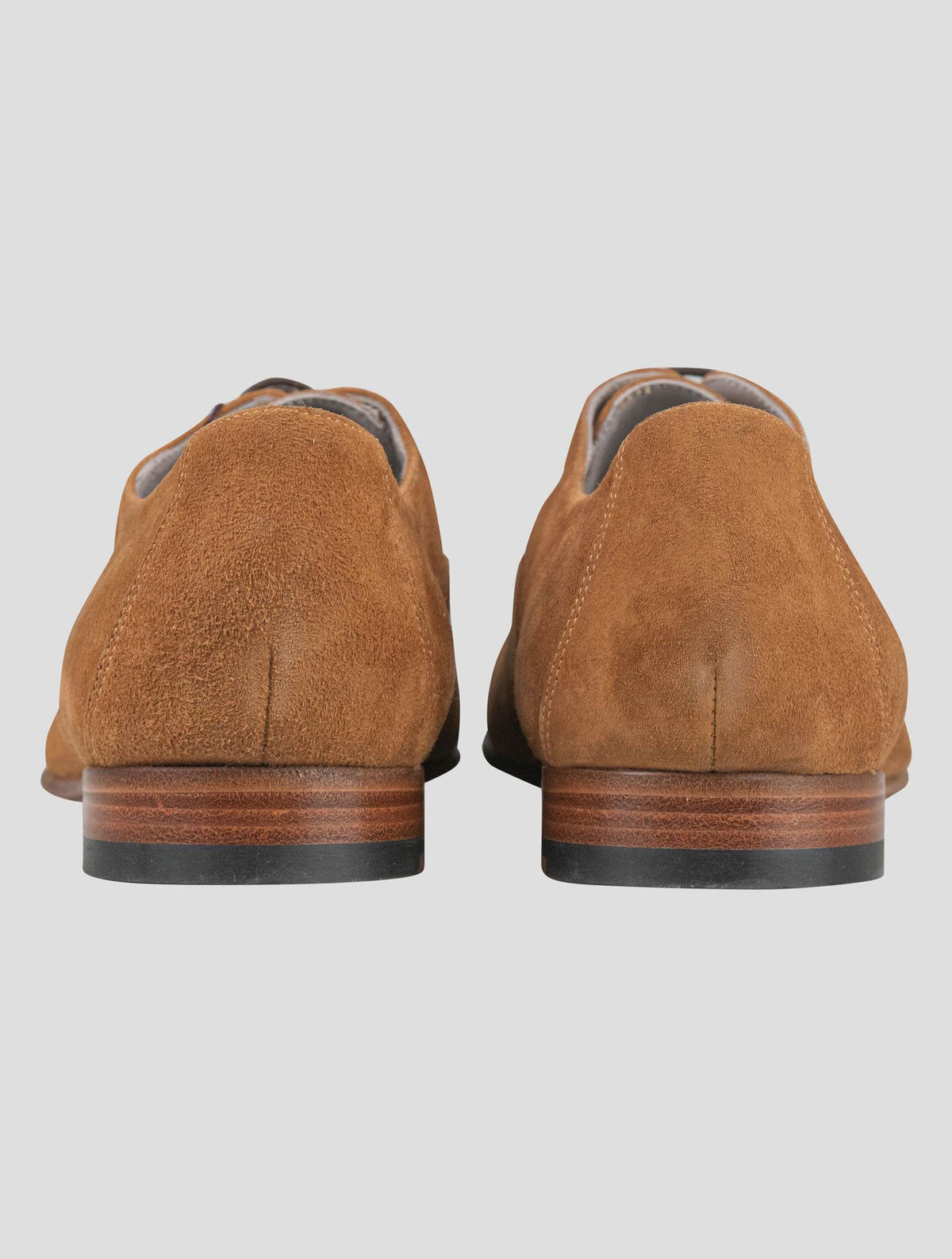 Isaia Beige Leather Suede Dress Shoes