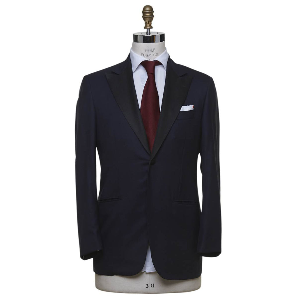 Kiton KITON Dark Blue Wool 14 Micron Suit Dark Blue 000