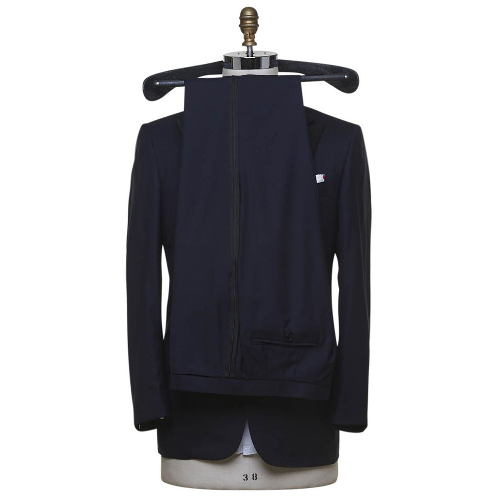 Kiton KITON Dark Blue Wool 14 Micron Suit Dark Blue 001