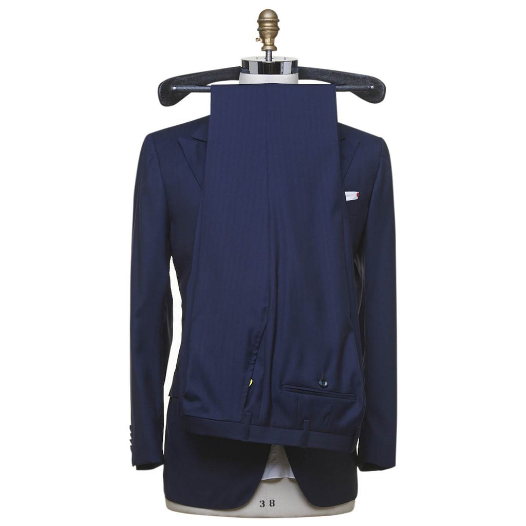 KITON Blue Virgin Wool Silk Suit EVO