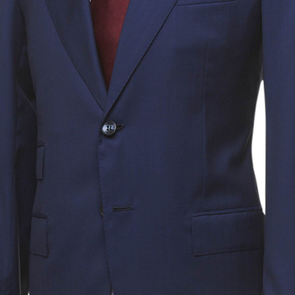 KITON Blue Virgin Wool Silk Suit EVO