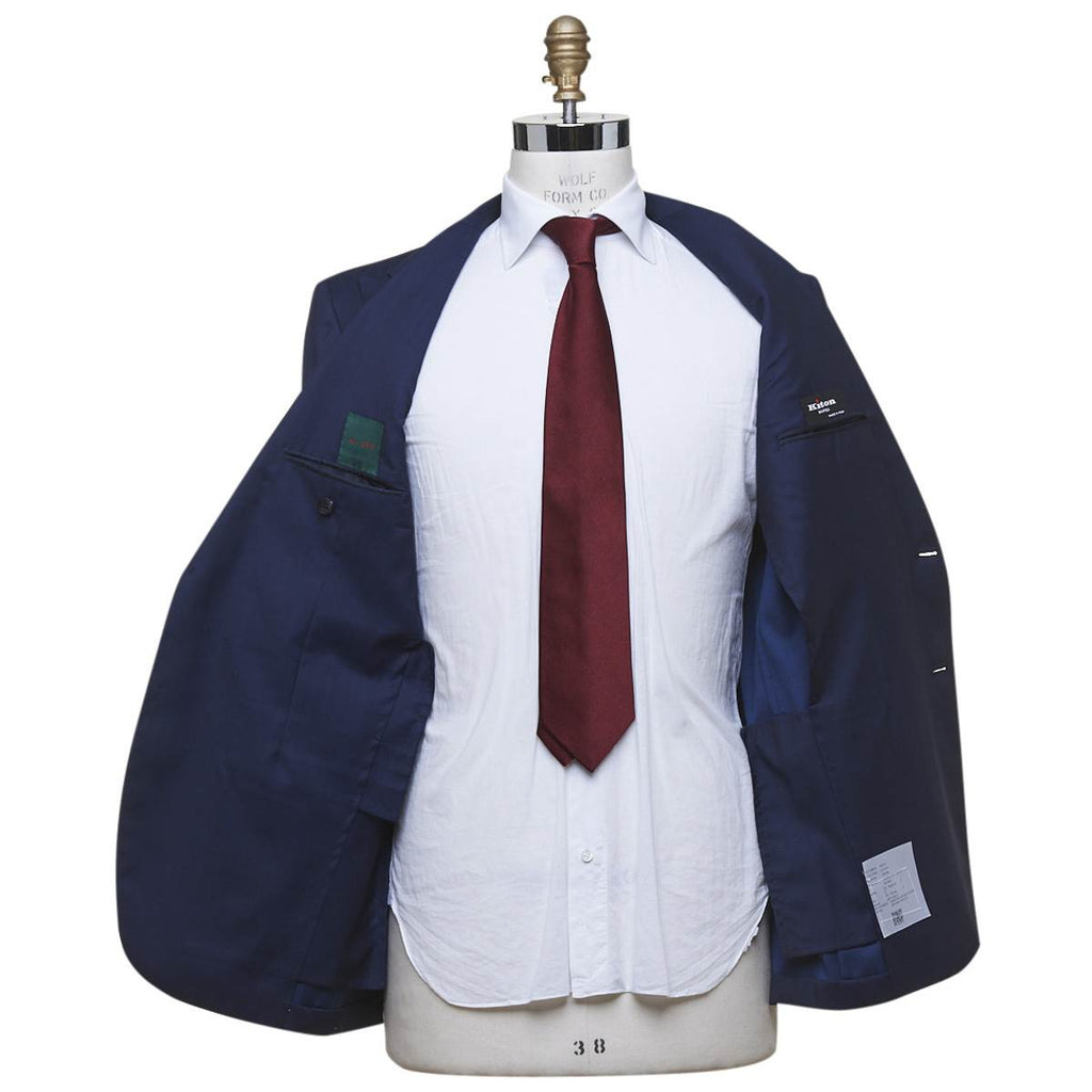 KITON Blue Virgin Wool Silk Suit EVO
