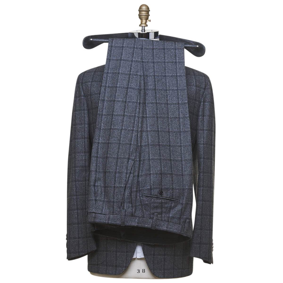 Kiton KITON Gray Cashmere Silk Suit Gray 001