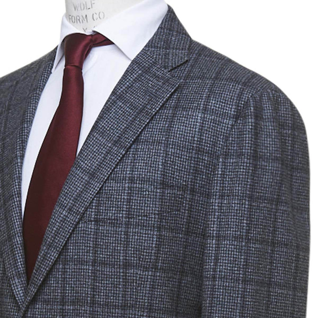 KITON Gray Cashmere Silk Suit