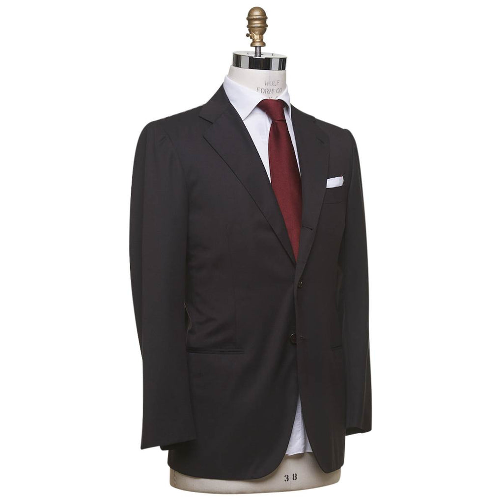 KITON Brown Wool 14 Micron Suit