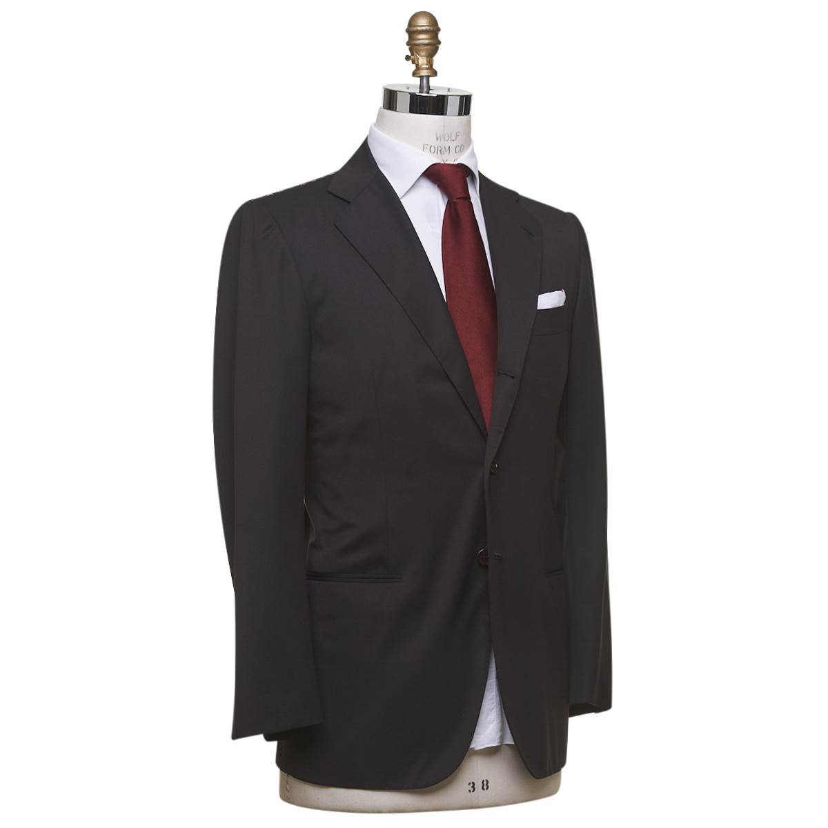 KITON Brown Wool 14 Micron Suit