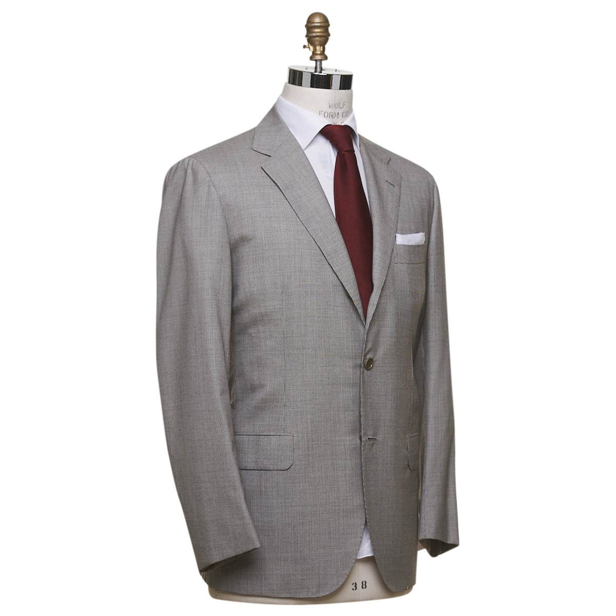 KITON Gray Wool 14 Micron Suit