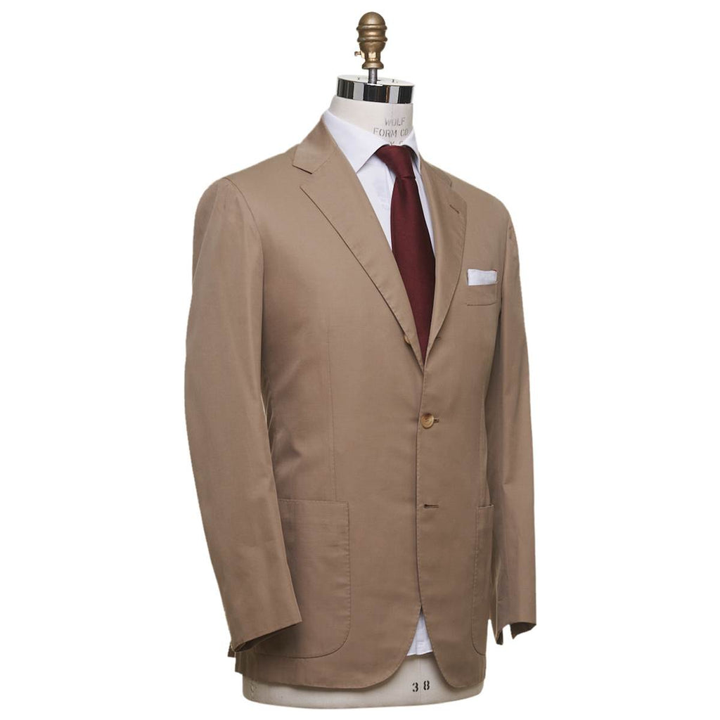 KITON Beige Cotton Suit