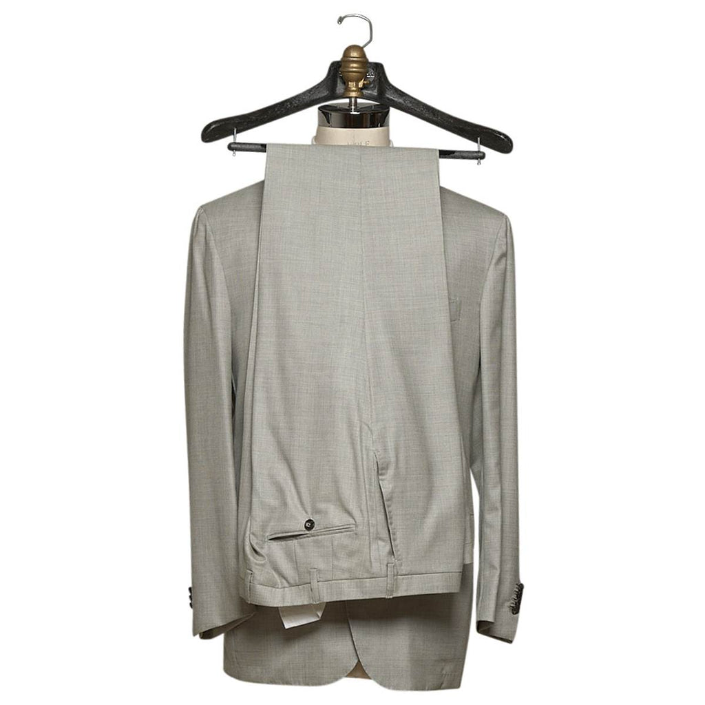 KITON Light Gray Cashmere Suit
