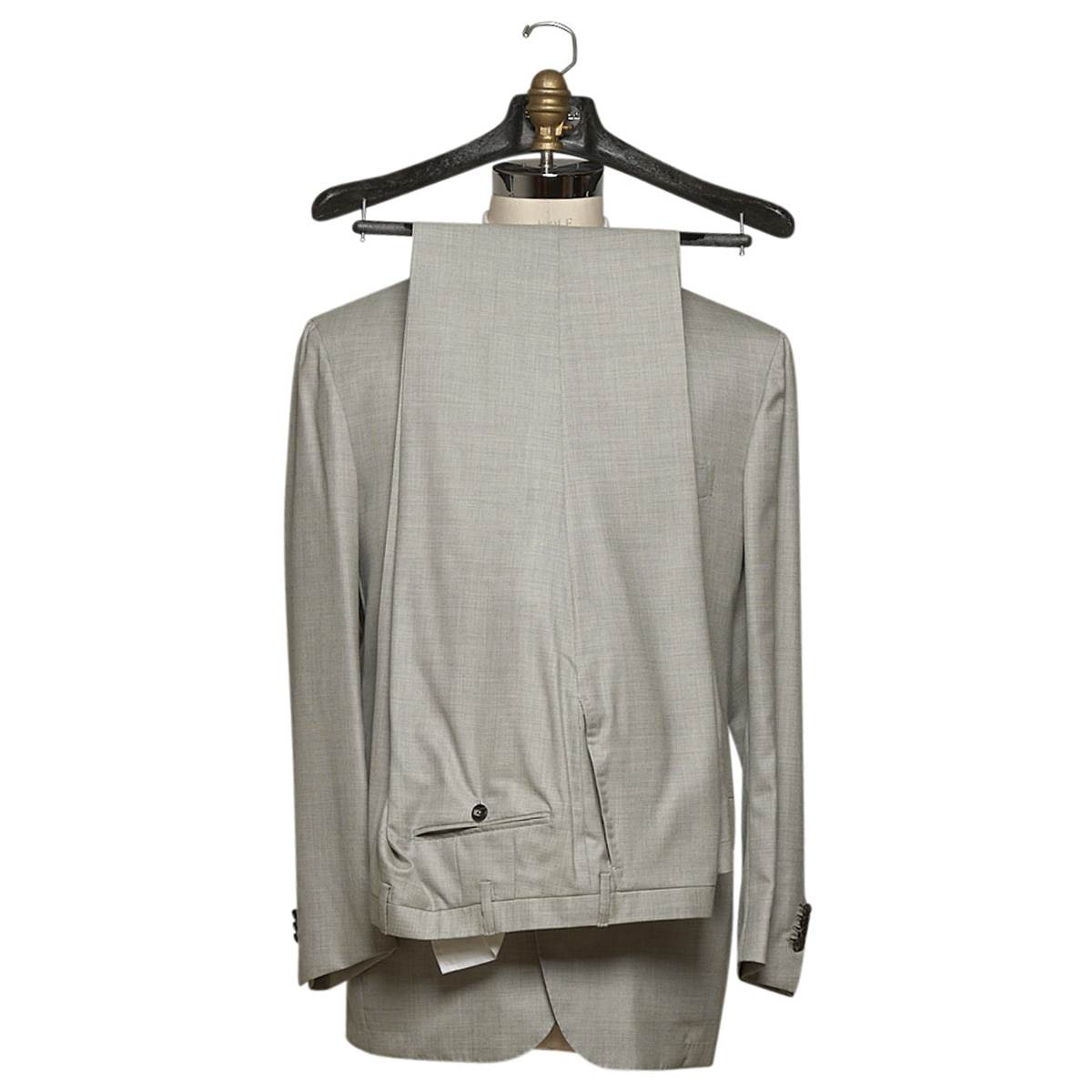 KITON Light Gray Cashmere Suit
