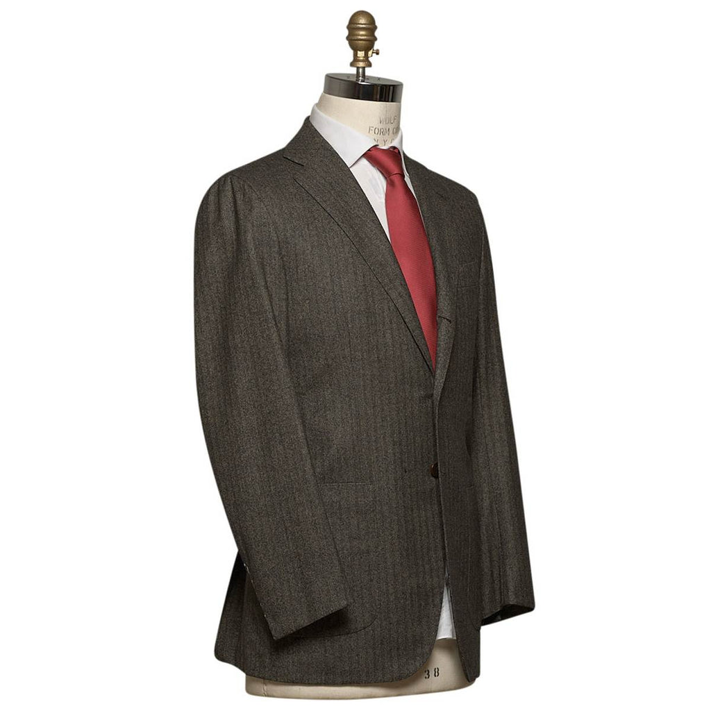Kiton KITON Brown Wool Cashmere Ea Suit Brown 001