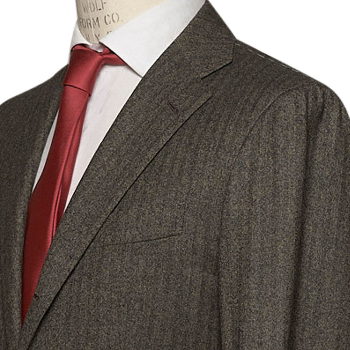 KITON Brown Wool Cashmere Ea Suit