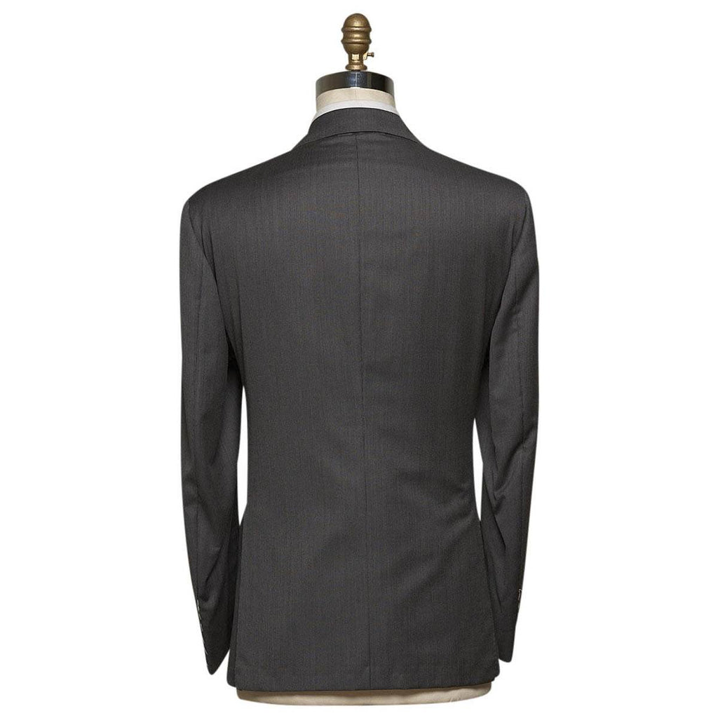 KITON Dark Gray Wool 14 Micron Suit
