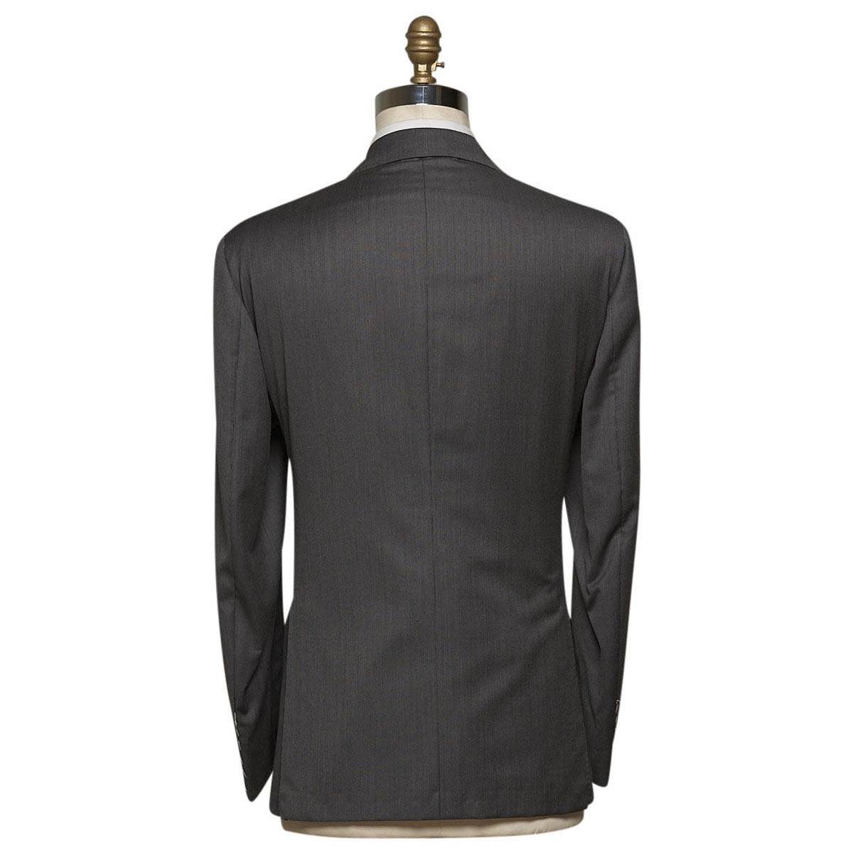 KITON Dark Gray Wool 14 Micron Suit