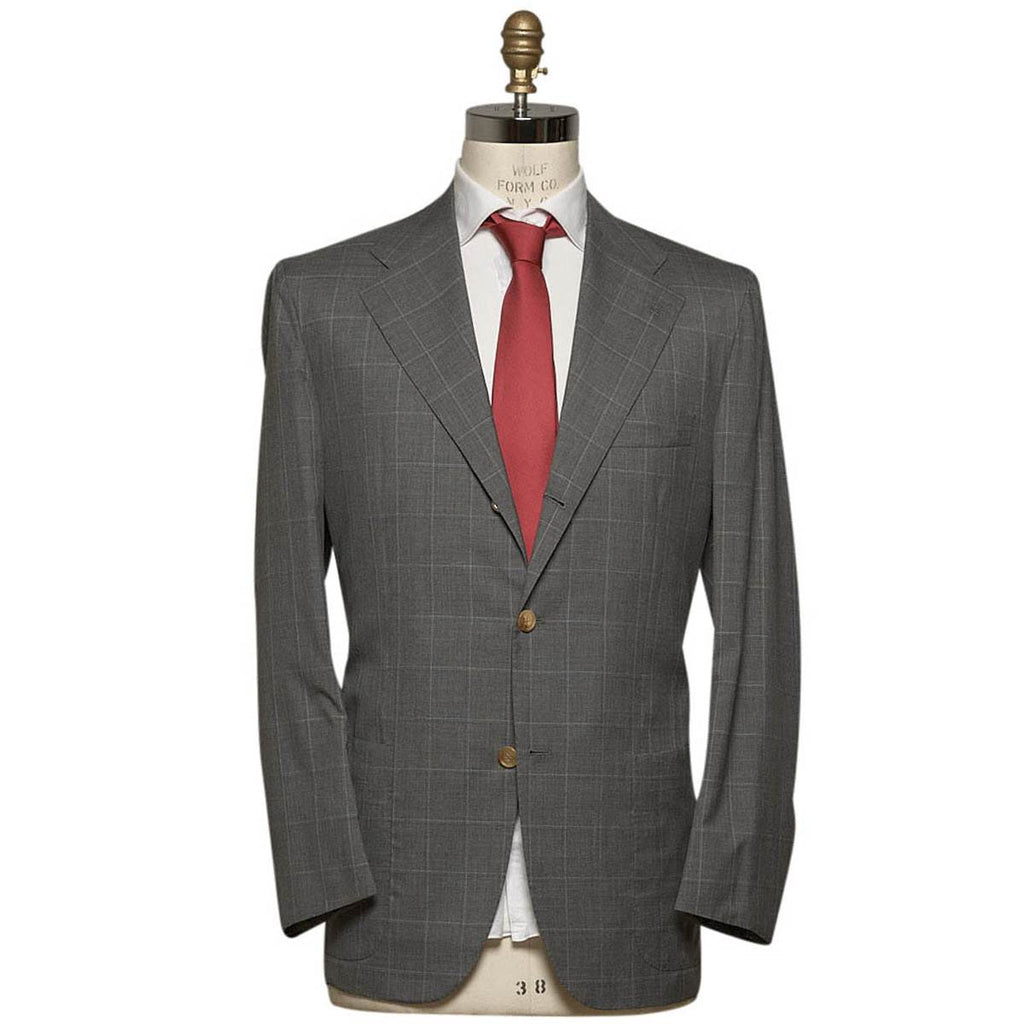Kiton KITON Gray Cashmere Suit Gray 000