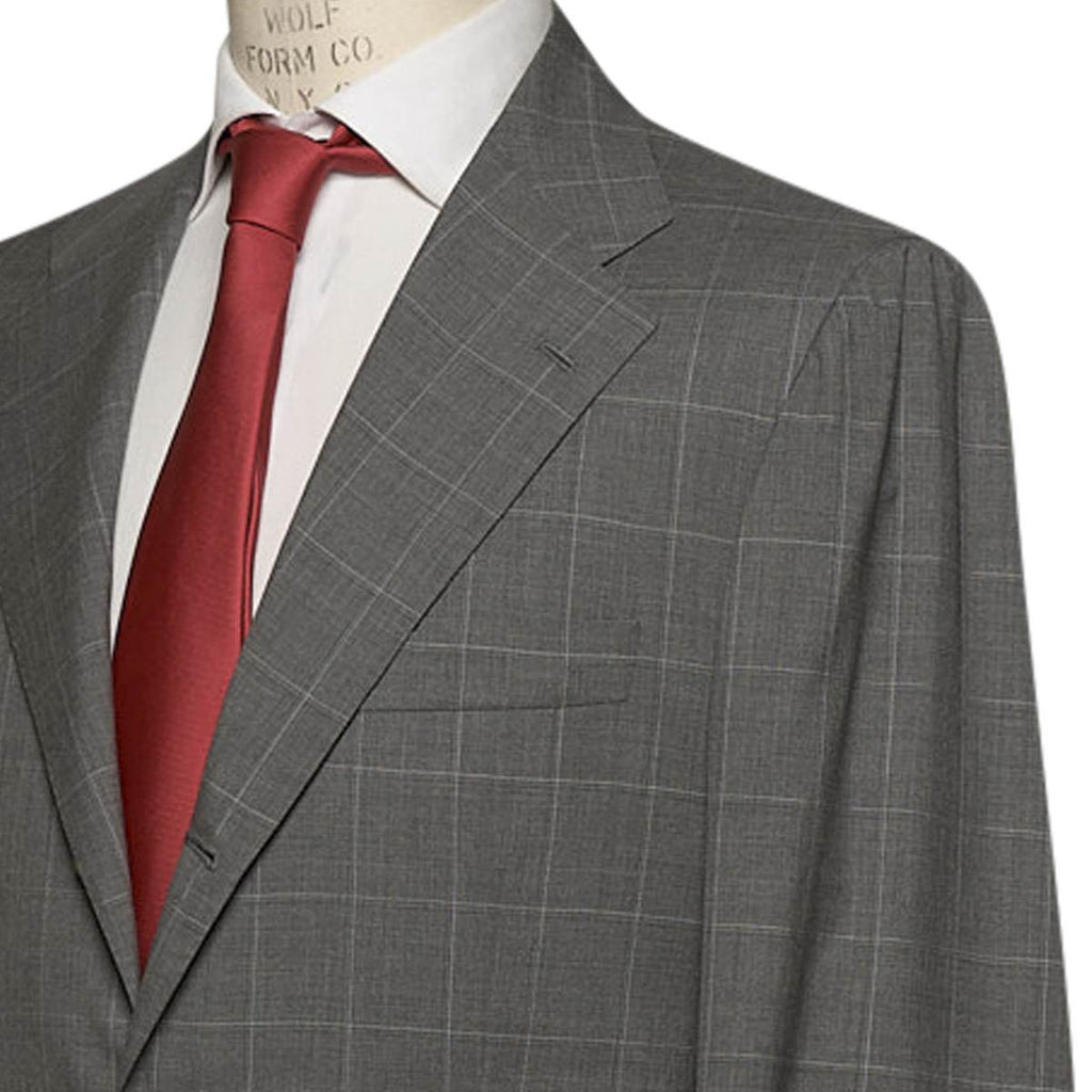 KITON Gray Cashmere Suit