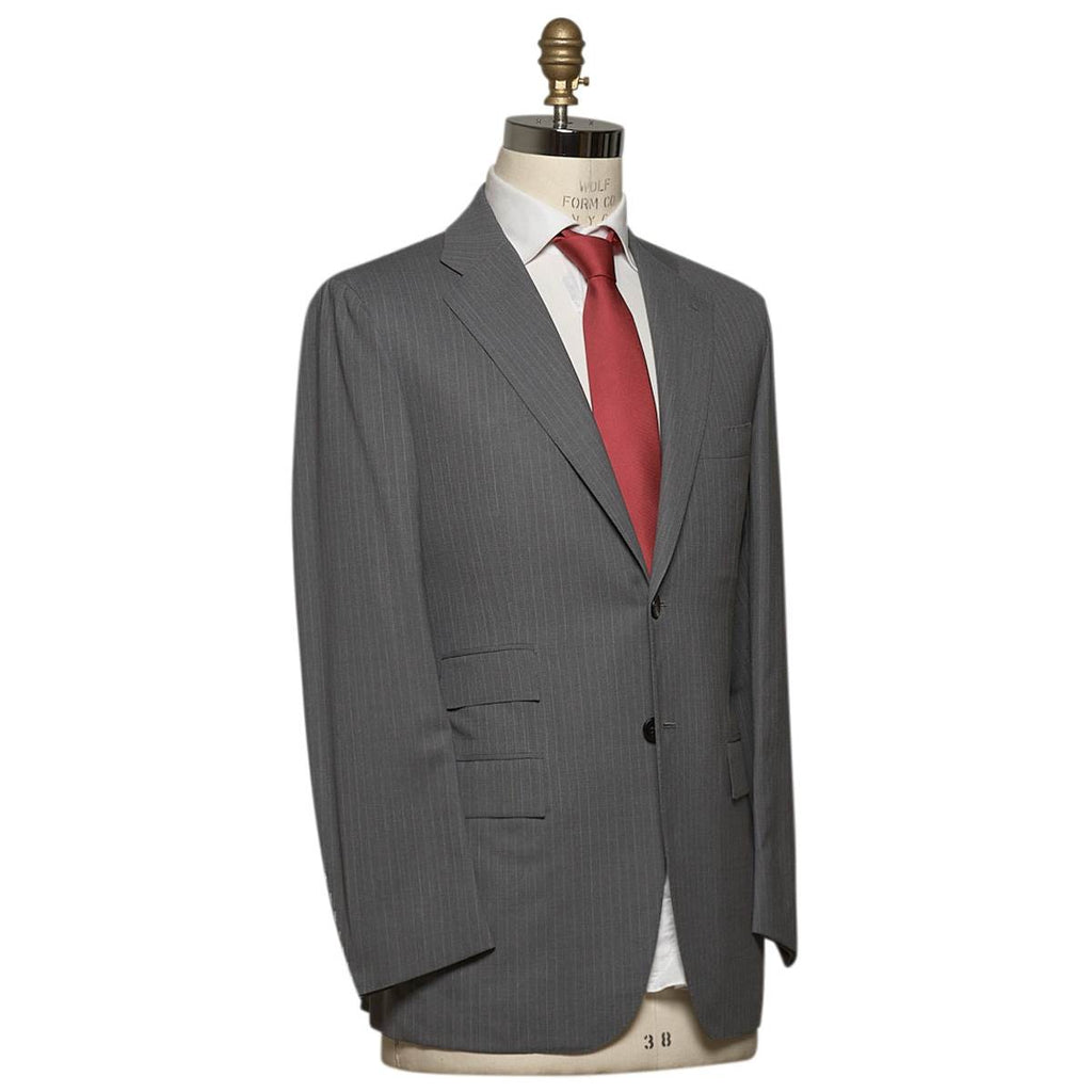 KITON Gray Wool 14 Micron Suit