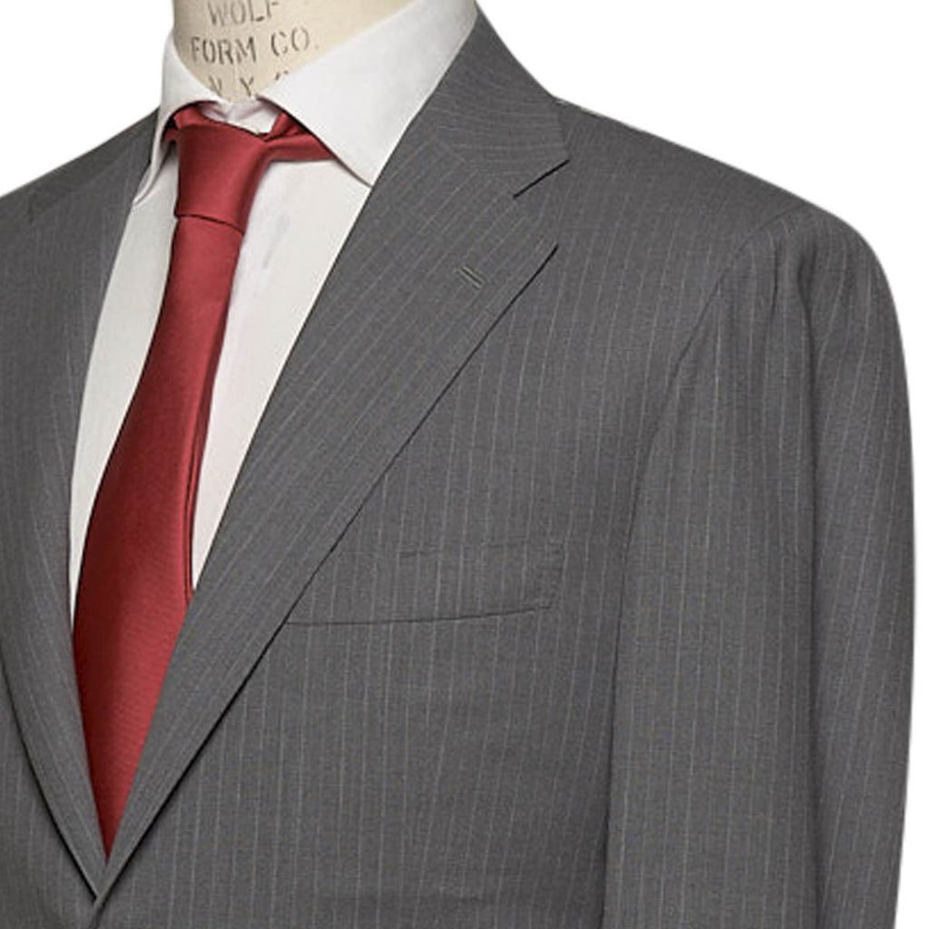 KITON Gray Wool 14 Micron Suit