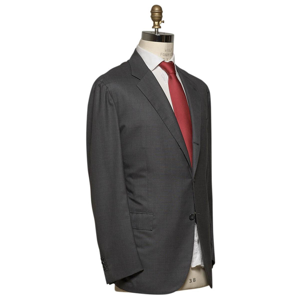 Kiton KITON Gray Wool 14 Micron Suit Gray 001