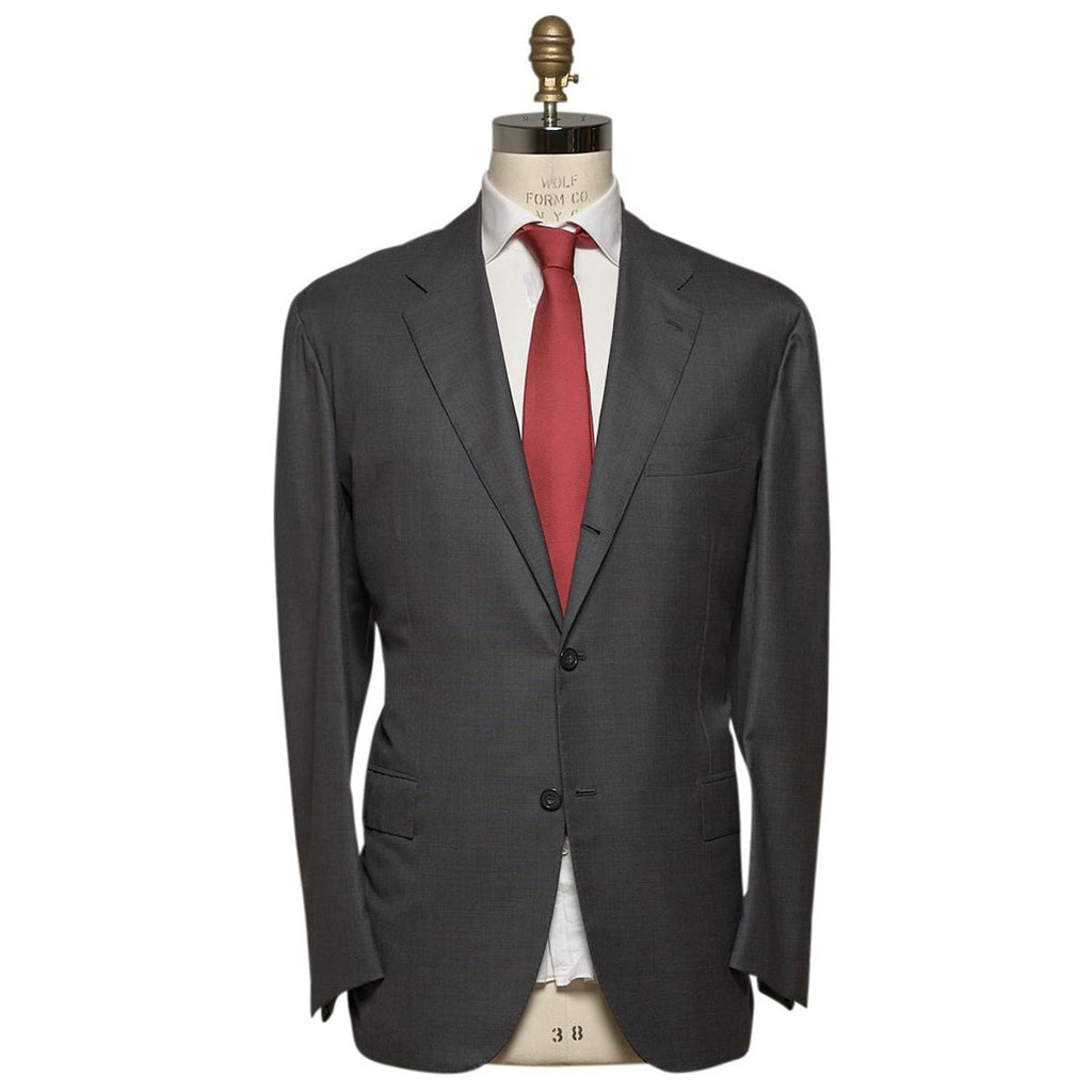 KITON Gray Wool 14 Micron Suit