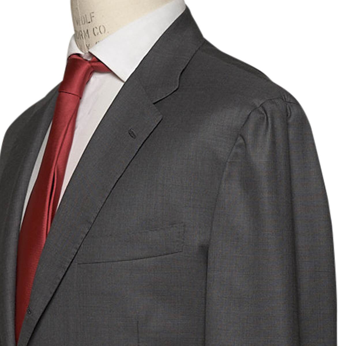 KITON Gray Wool 14 Micron Suit