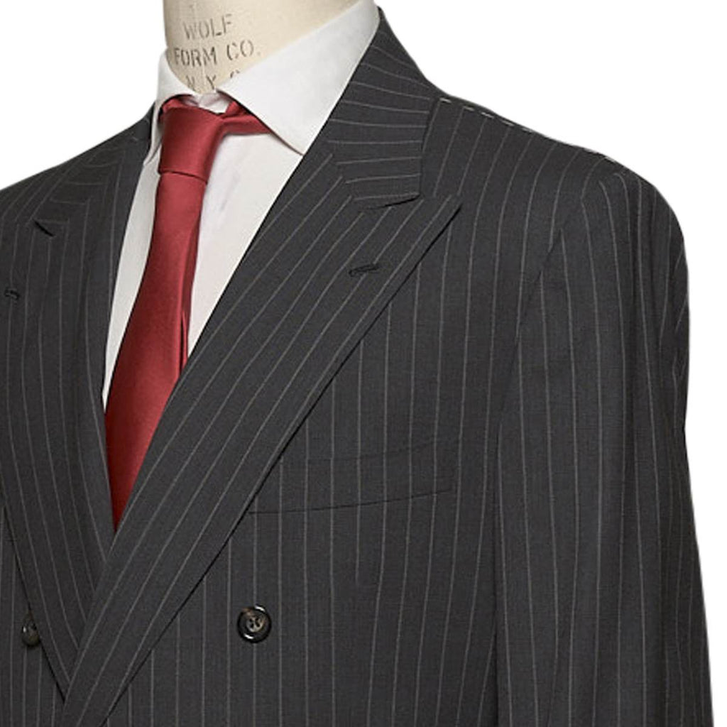 KITON Dark Blue Wool 14 Micron Suit