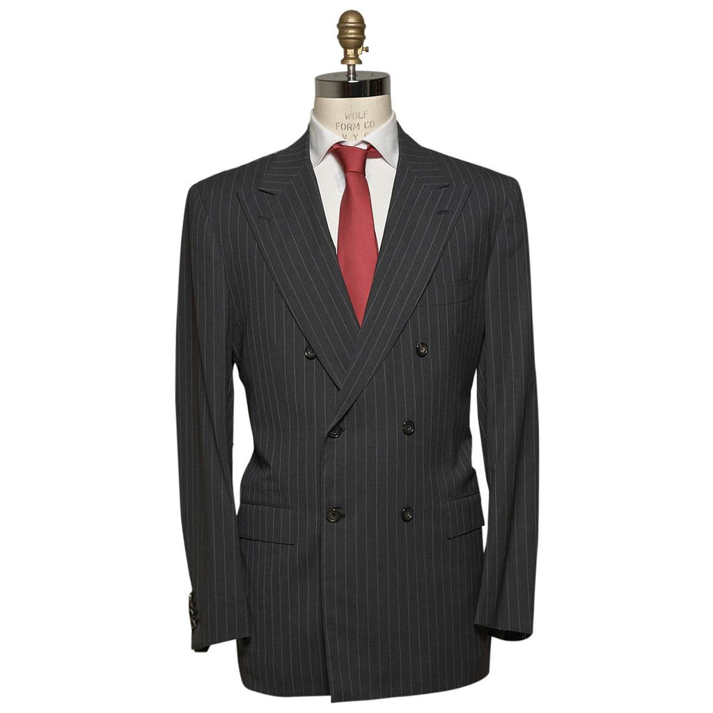 KITON Dark Blue Wool 14 Micron Suit