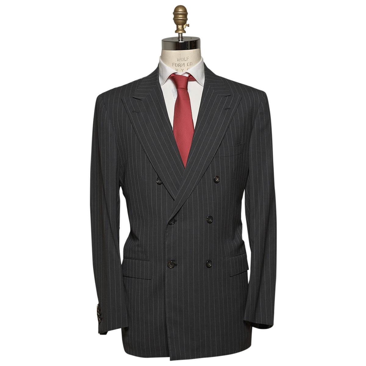 KITON Dark Blue Wool 14 Micron Suit