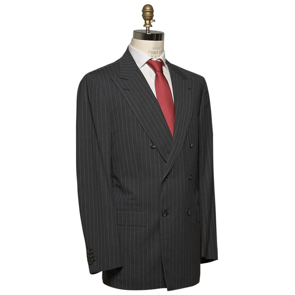 KITON Dark Blue Wool 14 Micron Suit