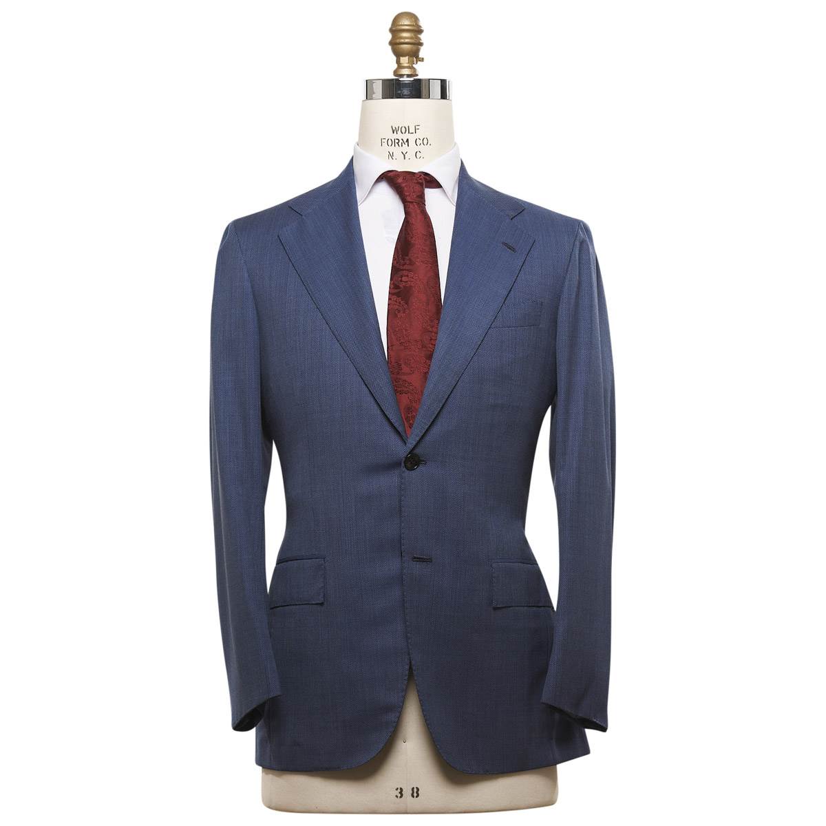 Kiton KITON Blue Wool 160's Suit Blue 000
