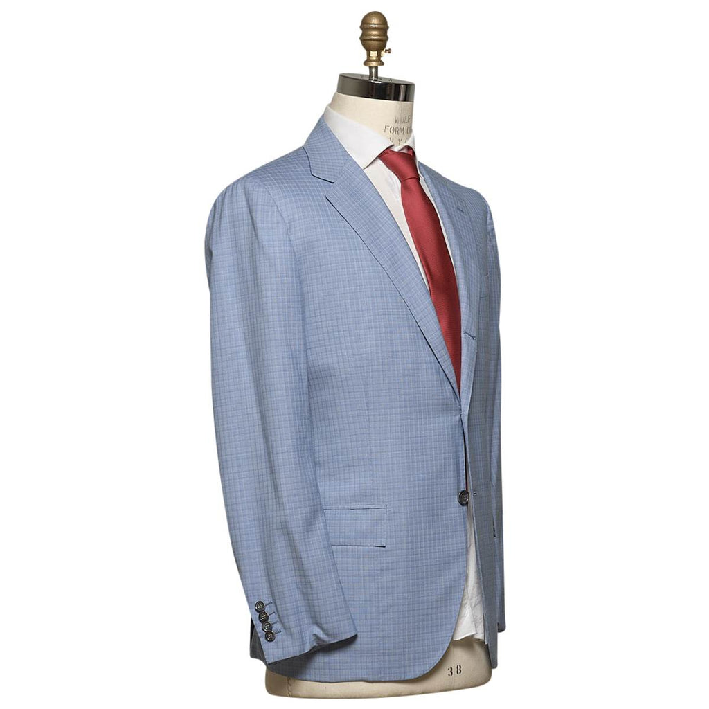 KITON Blue Wool 14 Micron Suit