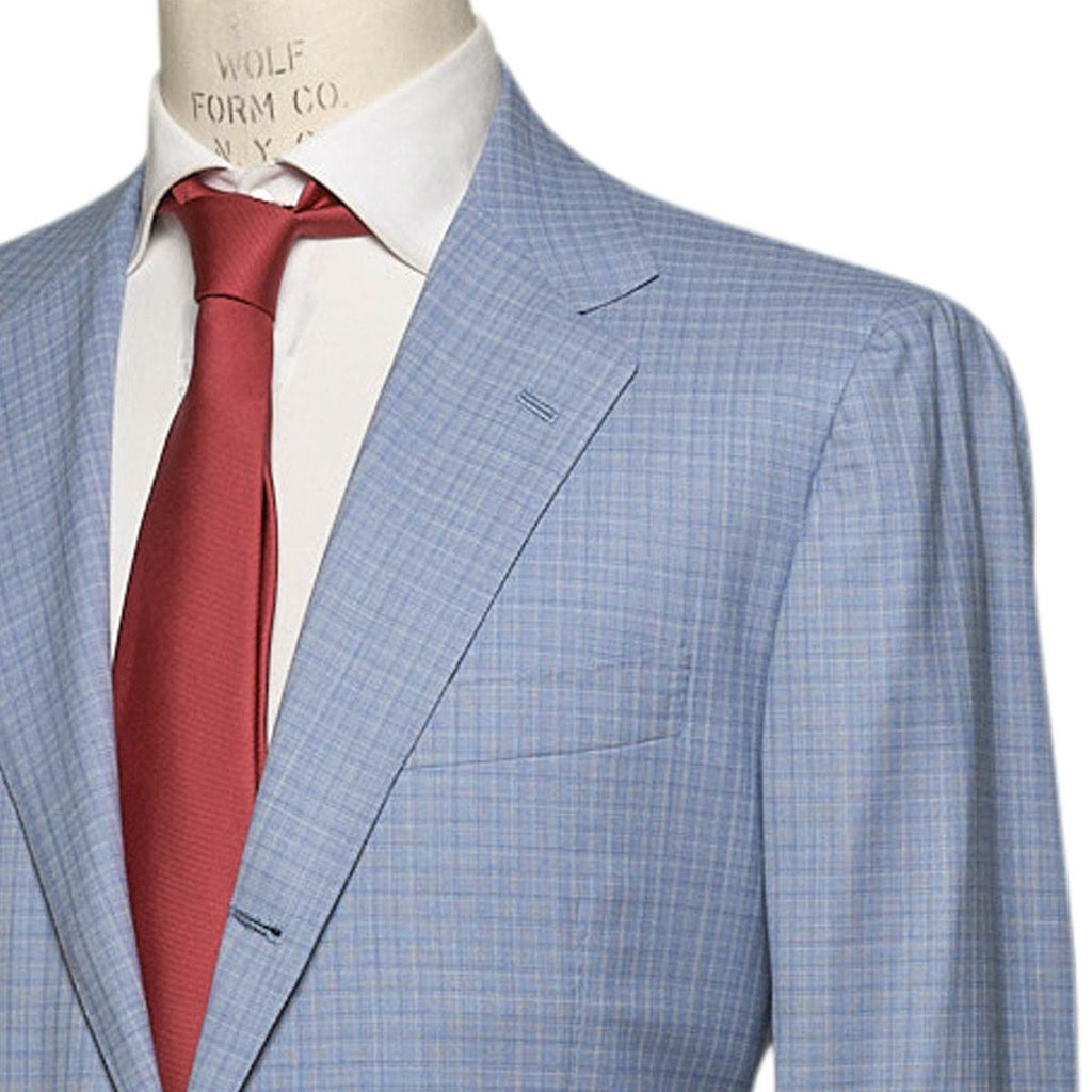KITON Blue Wool 14 Micron Suit