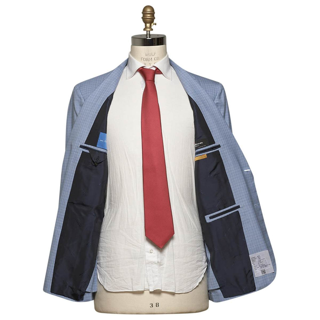 KITON Blue Wool 14 Micron Suit