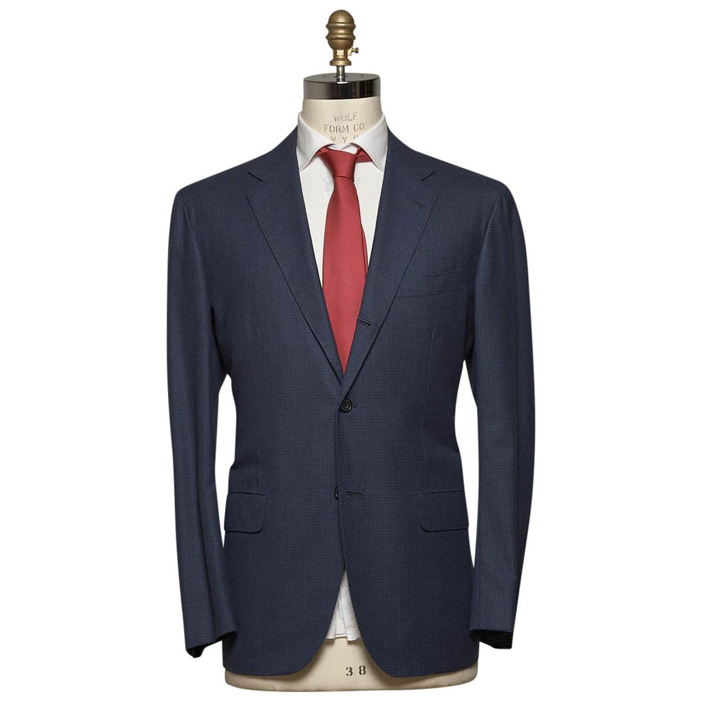 KITON Blue Wool 14 Micron Suit