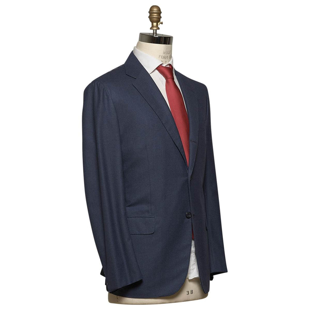 KITON Blue Wool 14 Micron Suit
