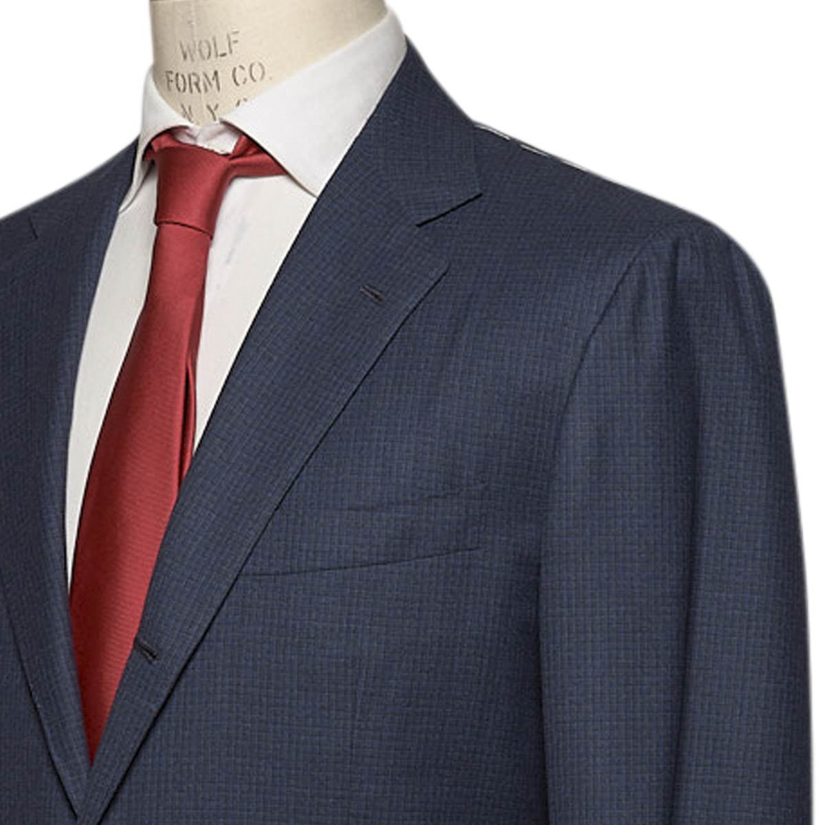 KITON Blue Wool 14 Micron Suit